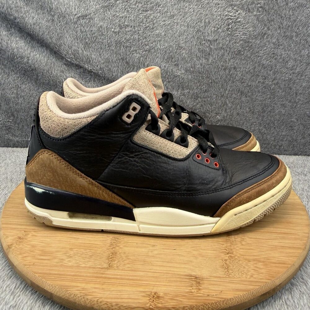 Jordan 3 Retro Desert Elephant Shoes Mens Size 8.5 Black Basketball CT8532-008 - Picture 1 of 11